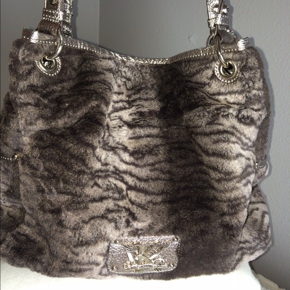 💗JUST REDUCED💗 Kathy Van Zeeland Faux Fur Bag.