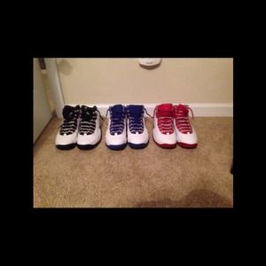 3 pairs of original 2005 Air Jordan 10 cond. 8/10