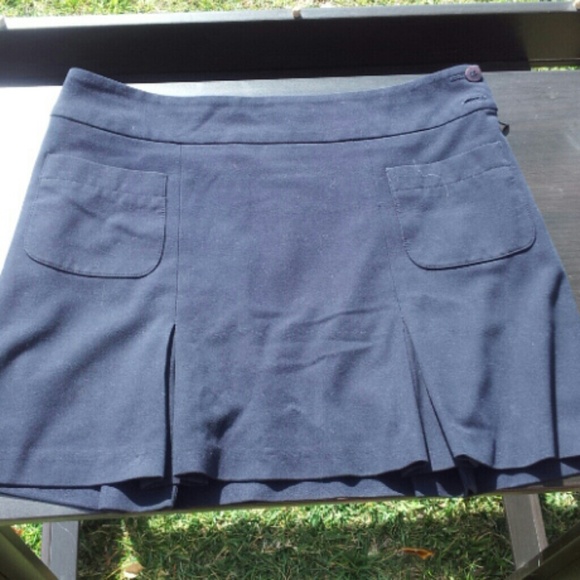 Cute navy blue mini skirt
