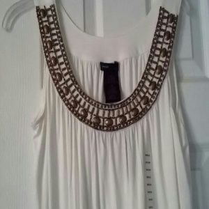 Beaded tank top.