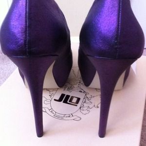 JLO Purple Shoe