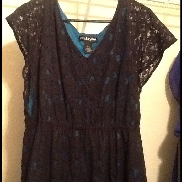 Black and teal lace dress from lane Bryant