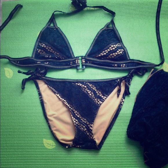 Becca Swimwear Other - Black Lace Bikini