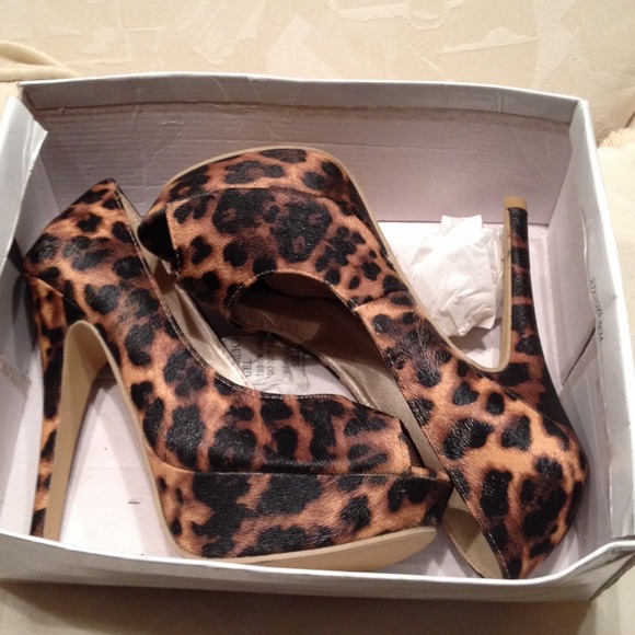 Animal print heels