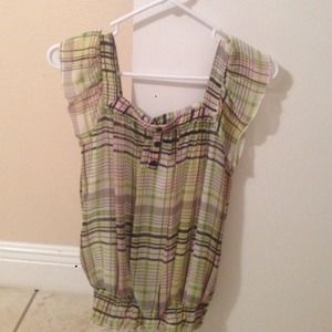 Plaid top
