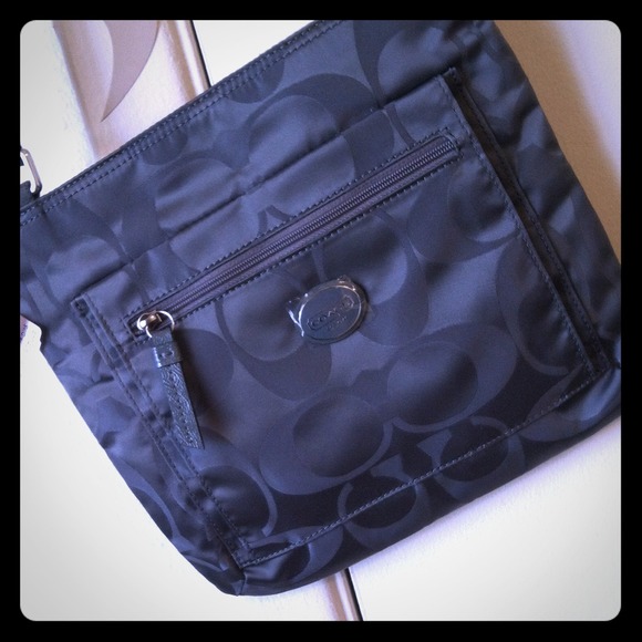 FINAL MARKDOWN! AUTHENTIC COACH silver bag, NEW!