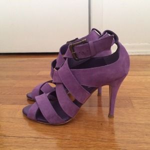 Zara Purple  summer sandals heels.