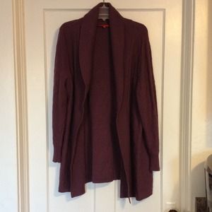 Long purple cardigan