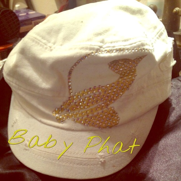 White Baby Phat hat