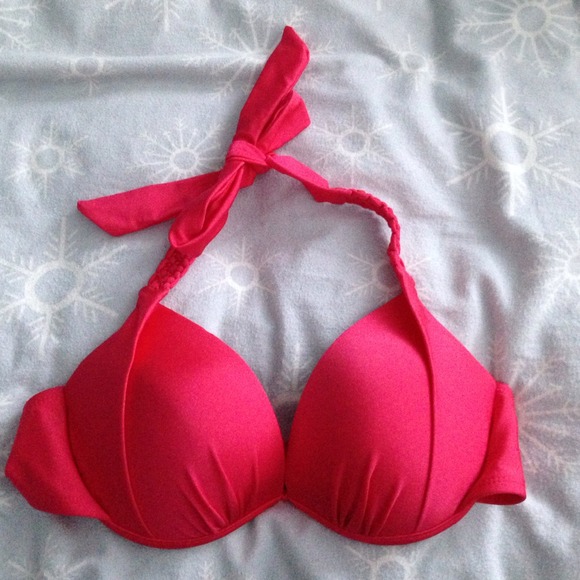 Reduced! Dark pink bikini top.