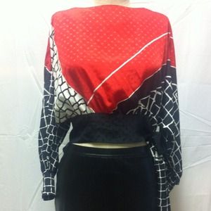 vintage cropped blouse