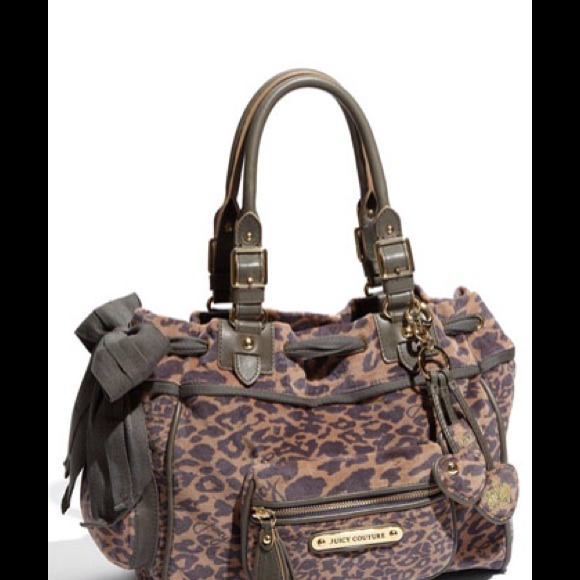 2PC  JUICY COUTURE  LEOPARD DAYDREAMER HANDBAG SET