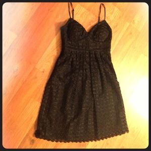 ⬇️⬇️Black lace spaghetti strap dress NWOT