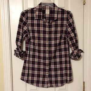 J crew plaid shirt