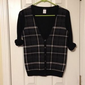 Jcrew plaid cardi