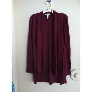 Maroon cardigan