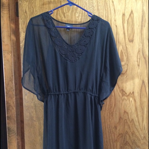 Black 2pc sheer dress
