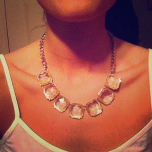 Gold statement necklace