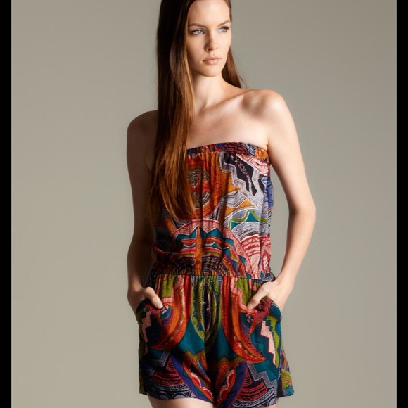 ANGIE Tribal Print Romper