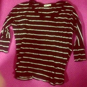 B&W striped shirt from Old Navy