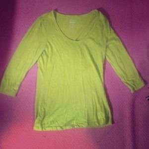 Green quarter sleeve from Old Navy