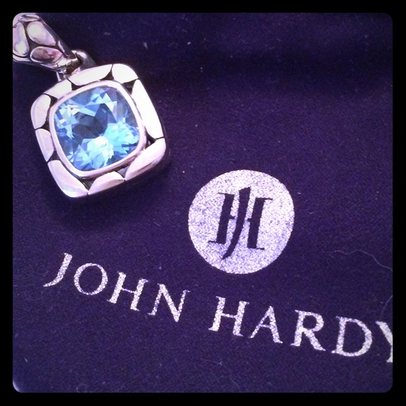 John Hardy blue topaz pendant