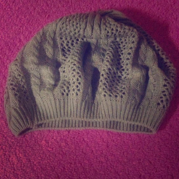 Grey Slouch hat from Wet Seal