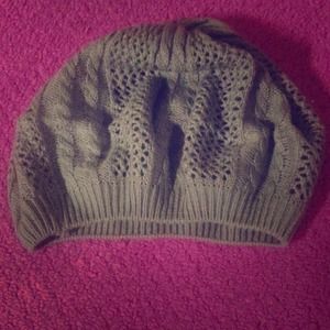 Grey Slouch hat from Wet Seal