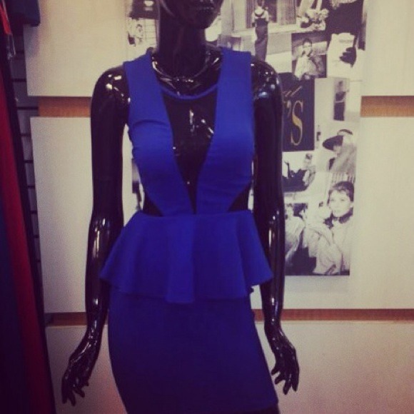 Royal blue short dress