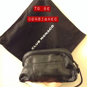 Authentic Club Monaco Leather Clutch