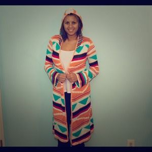 🌼🍂 SOLD ON EBAY NWT Orange Aztec kimono 🌼🍂