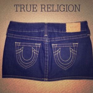 True Religion Denim Mini Skirt
