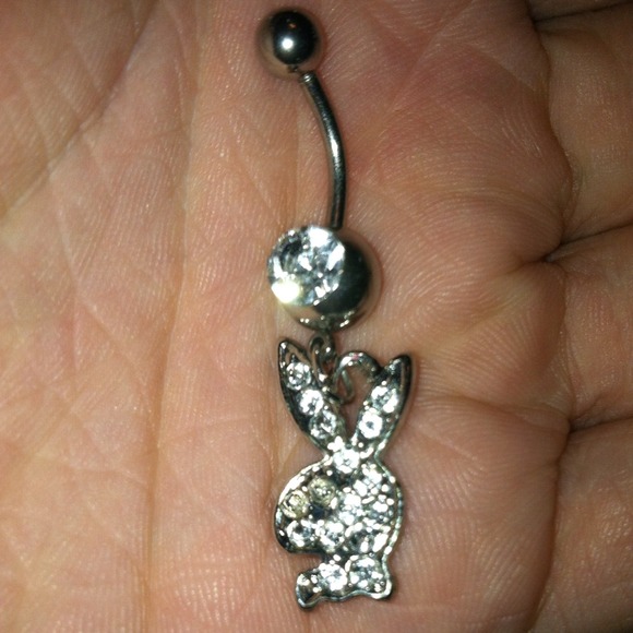 Playboy bunny belly button ring
