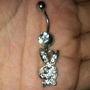 Playboy bunny belly button ring