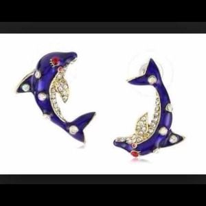 ⚡️SALE⚡️Betsey Johnson Dolphin Stud Earrings