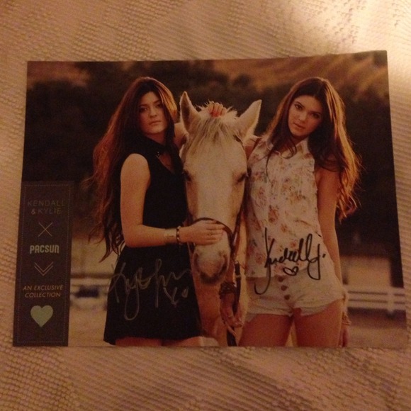 Kendall and Kylie SIGNED poster