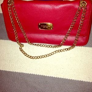 Michael Kors Red Chain Handbag