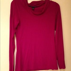 Raspberry colored long sleeve soft shirt