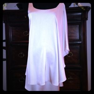 One shoulder scallop mini dress