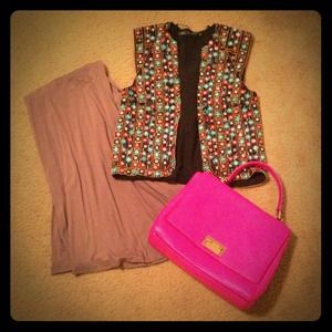 NWOT Zara Mirrored Vest