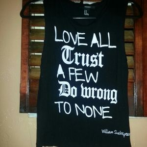 F21 Shakespearean Muscle Tee