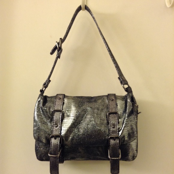 Gap Metallic Gunmetal Mini Bag