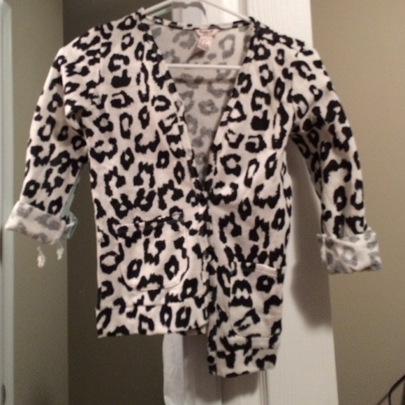 Cheetah print cardigan