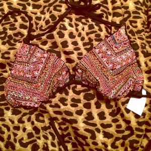 Beaded swim top