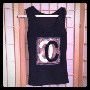 Black tank with Chanel Logo