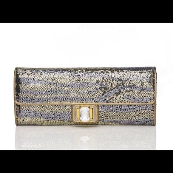 JUDITH LEIBER WALLIS OMBRE PAILLETTES CLUTCH!!!