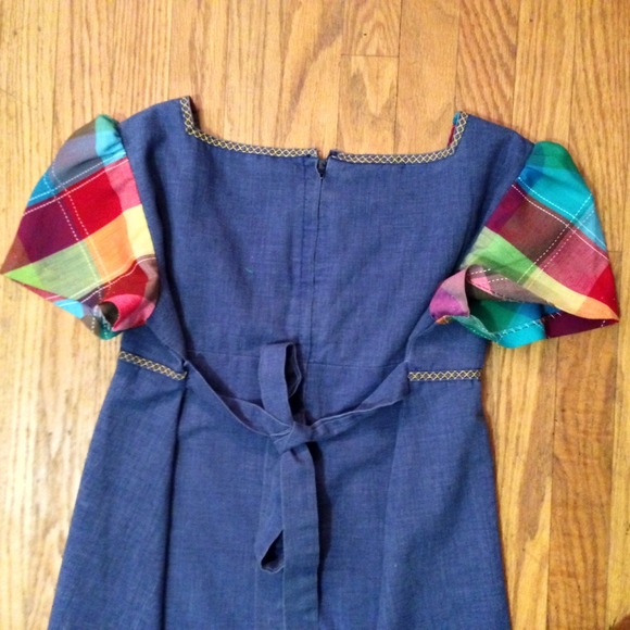 ⚡️Cute Vintage Denim 70's Style Baby Doll Top ⚡️ - Picture 3 of 4