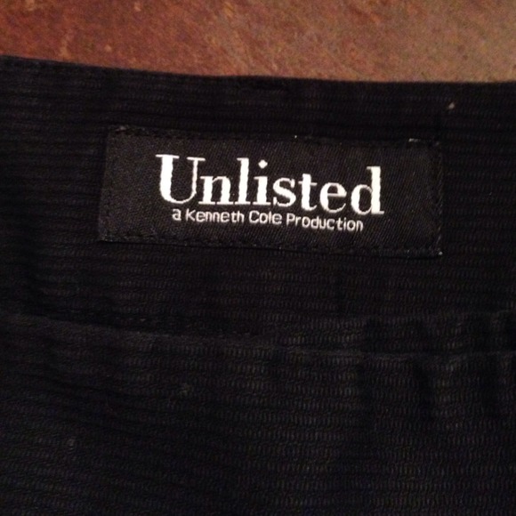 Black Unlisted Spandex/Cotton Capri -Dress pant - Picture 3 of 4