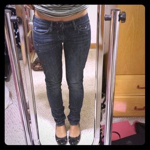 Levi's slight curve dark skinny jeans