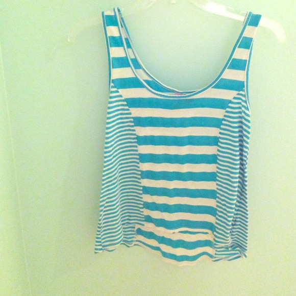 Nordstroms Tops - Blue and white striped shirt